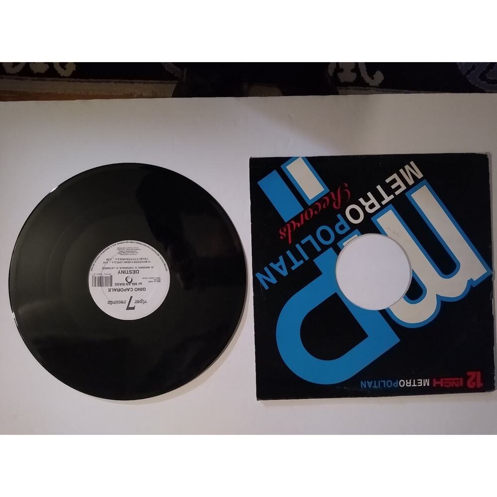 Gino Caporale - Destiny 12" Vinyl Record 1990 Viper 7 Records Disco 45 RPM